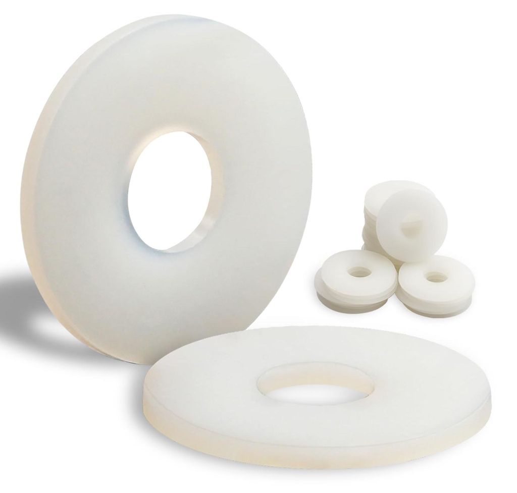 30 Kunststoffringe M8-24mm Nylonringe für Maschinen, Elektrogeräte und Sanitärartikel.