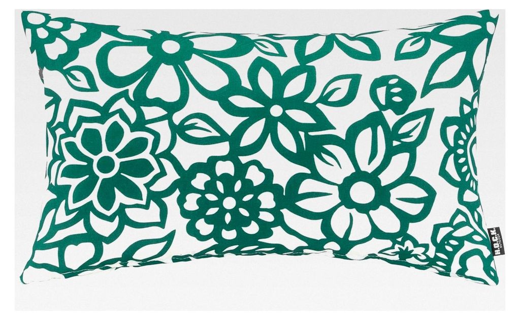Paloma Outdoor Kissen mit Füllung und Matratzenkissen (50x30cm, Petrol)