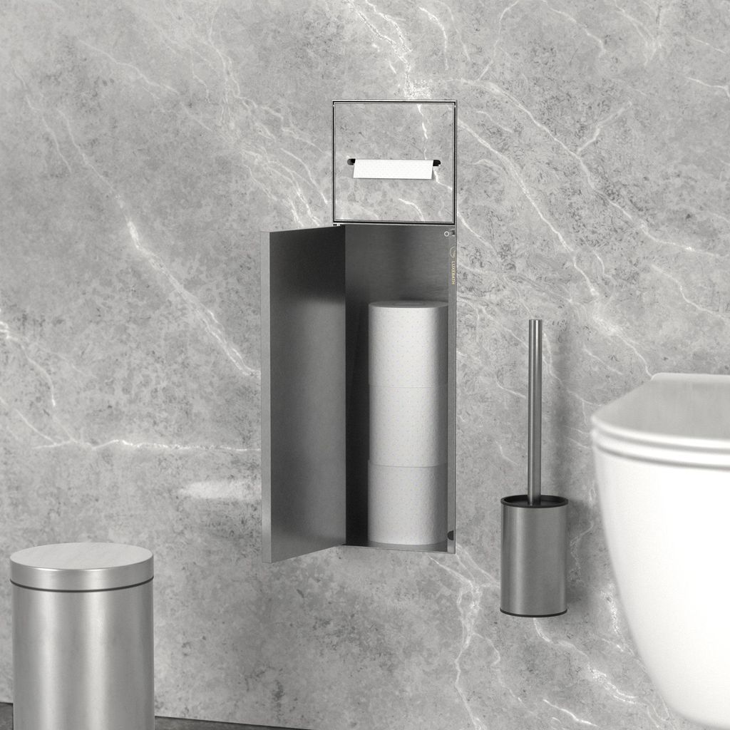 LuxeBath Unterputz-Schrankmodul Edelstahl für die Produktbild 