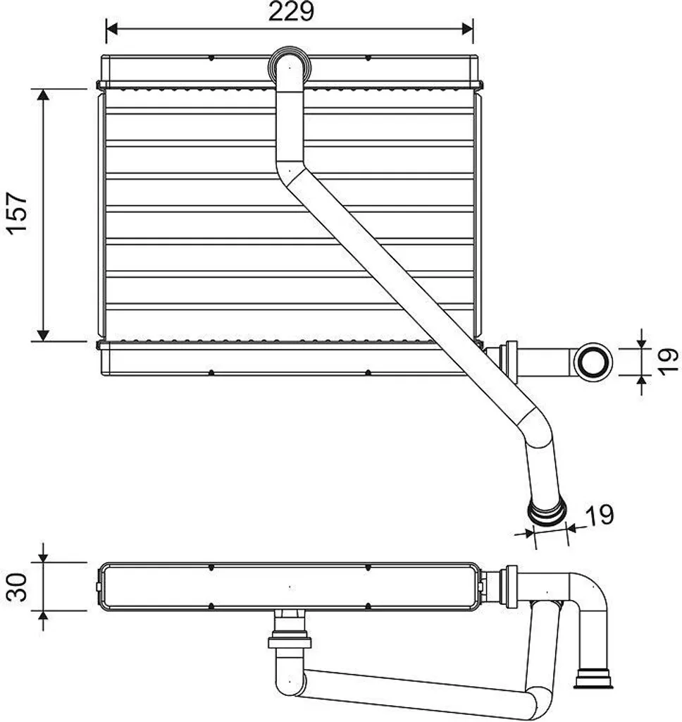 Radiateur de Chauffage Habitacle BMW E39 et E53 - Échangeur Valeo 811580