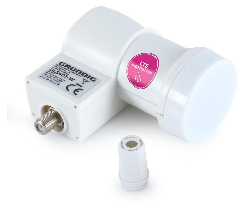 GSS Single LNB GLS 401 + Aufdrehhilfe weiß - für 1 Produktbild 