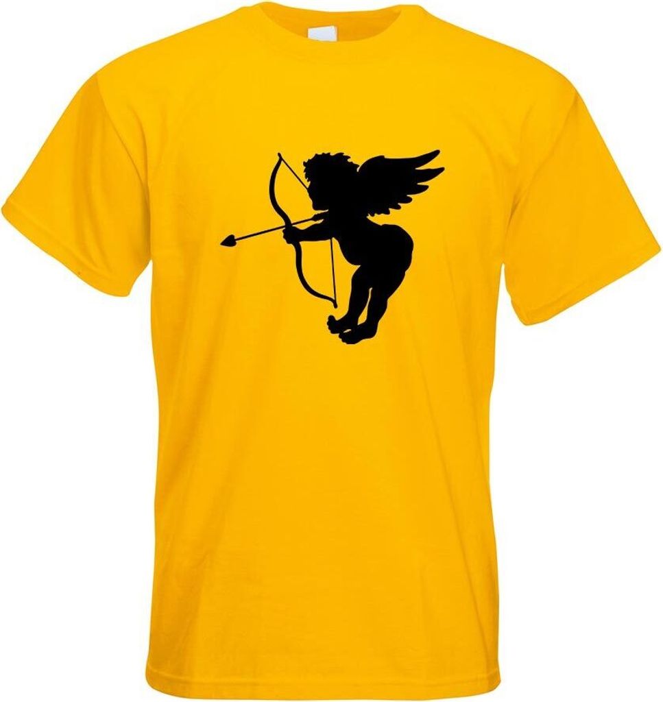 Kiwistar - T-Shirt - gelb - Engel - Liebesengel - Amor Motiv Bedruckt Funshirt Design Print - mit Motiv Bedruckt - Funshirt Design - Sport - Freize...