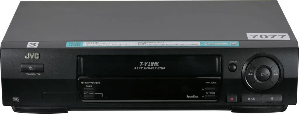Magnétoscope JVC HR-J268 VHS Hi-Fi Stéréo avec Télécommande d'Origine