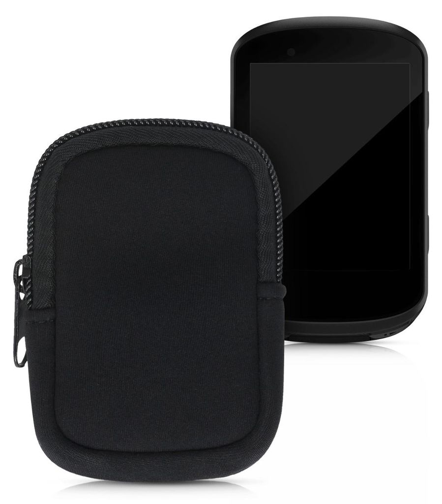 kwmobile Tasche kompatibel mit Garmin Edge 530 / 830 - Fahrrad GPS Neopren Hülle - Schutzcover Navi in Schwarz