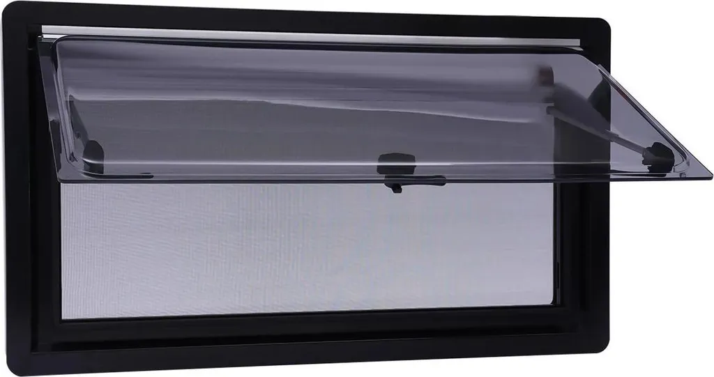 Baie projetable 700x400 pour camping-car avec store occultant noir