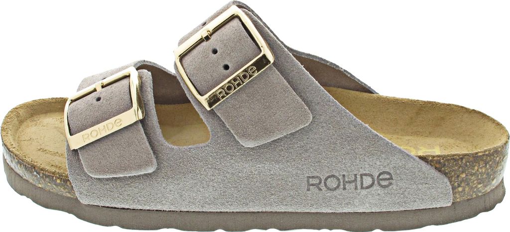 Rohde Damen Pantolette aus Veloursleder mit verstellbaren Produktbild 