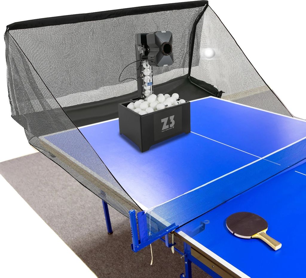 Automatische Tischtennisballmaschine, 10 Spielmodi, 100 Produktbild 