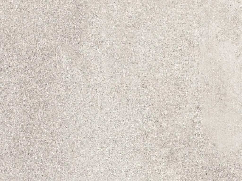 A close-up, textured view of a light concrete-look vinyl flooring tile.