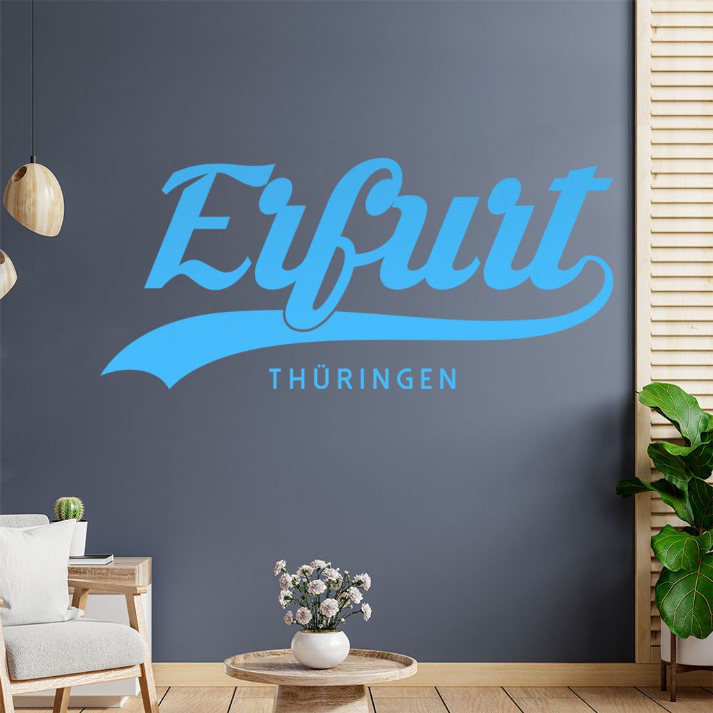 Erfurt Thüringen Wandtattoo Wandaufkleber Wall Sticker - Dekoration, Küche, Wohnzimmer, Schlafzimmer, Badezimmer