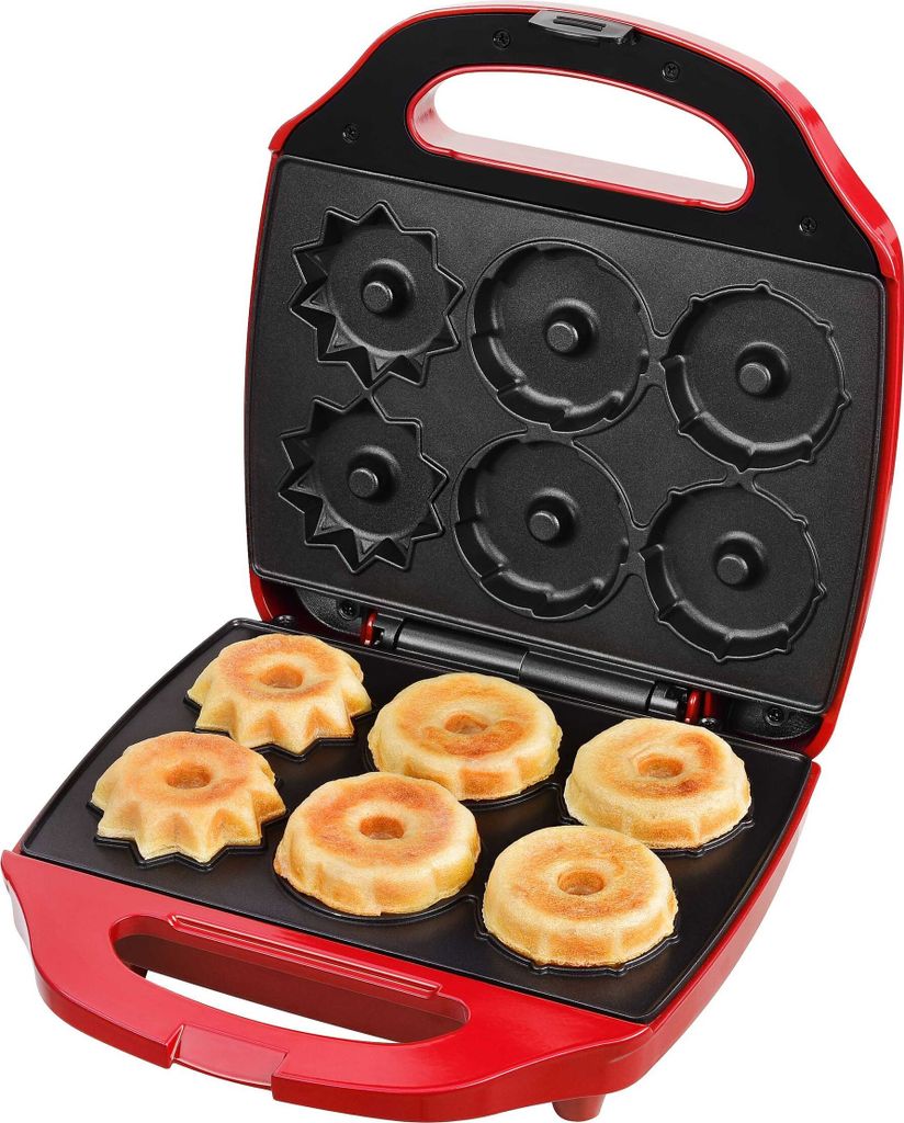 Kalorik Guglhupfbäcker Traditionsformen, 3 Formen für leckere Törtchen, 900 W, Rot, TKG CKM 1007 RD