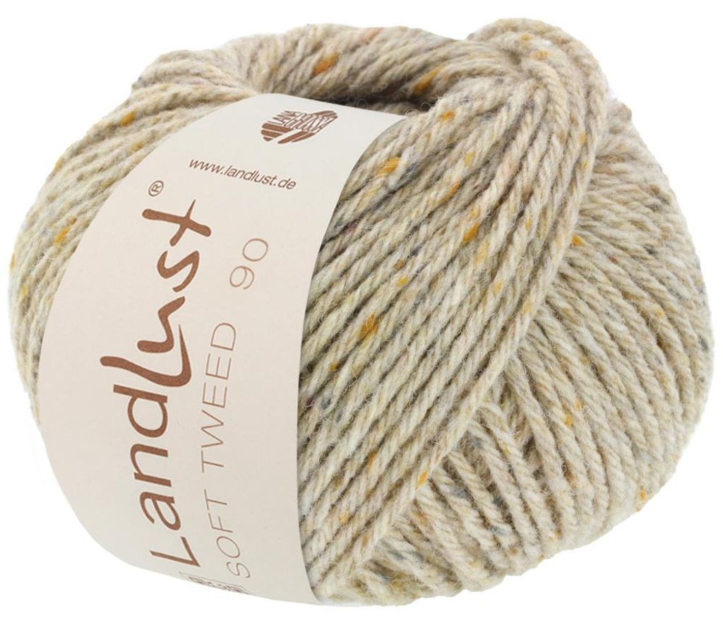 Lana Grossa - Landlust Soft Tweed 90 0002 beige meliert Produktbild 