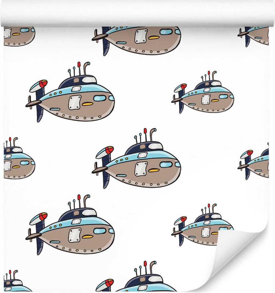 10m VLIES TAPETE Rolle Kinderzimmer Meer Ozean Wasser Unterseeboot XXL
