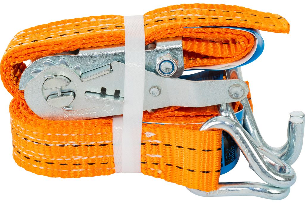 UNITRAILER Spanngurt mit Ratsche 4m 35mm 2t Zurrgurt orange Produktbild 