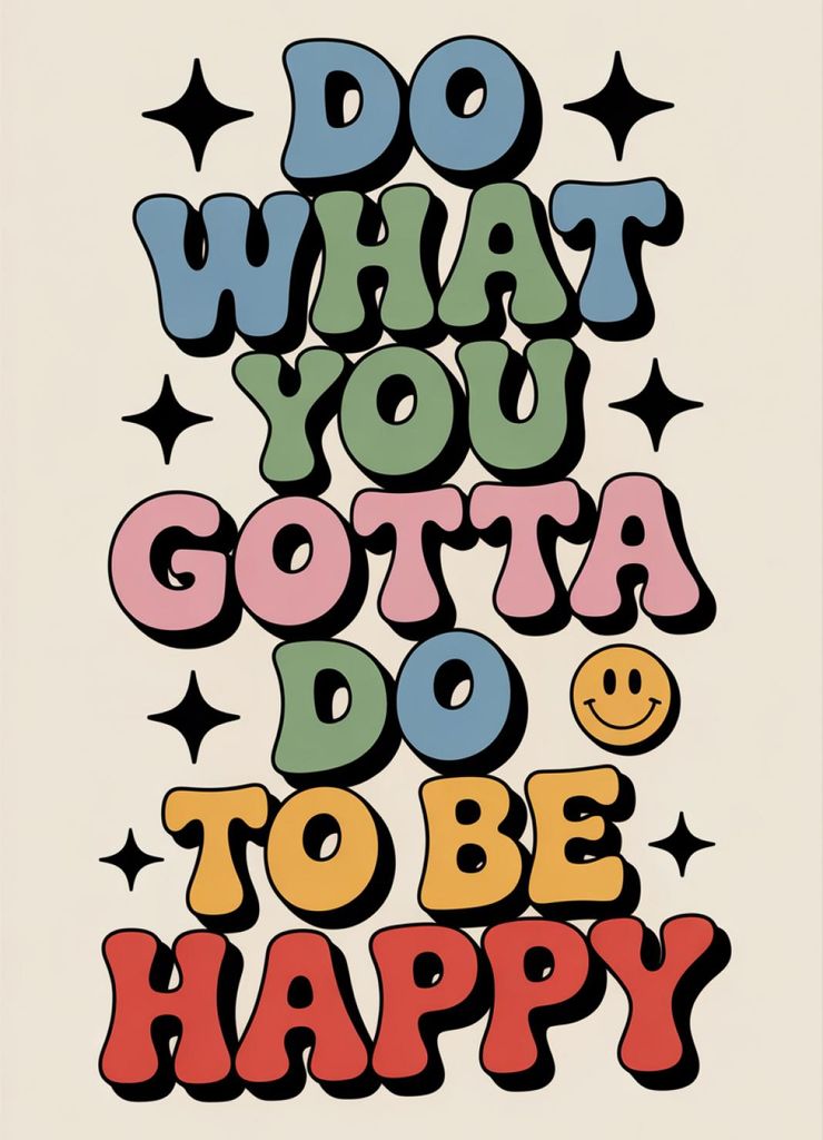 Plakat 13x18cm Motivationsaffirmation Retro Vintage Für das Wohnzimmer Do What You