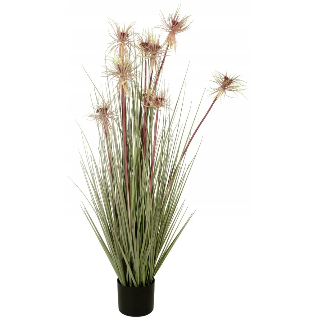 EUROPALMS Erba solare, pianta artificiale, 120 cm (82600172)