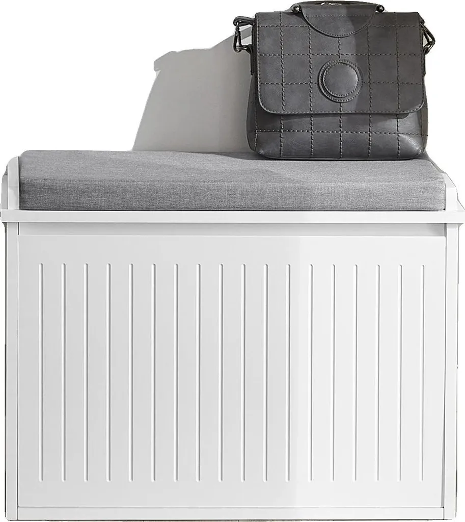 Rangement chaussures pour entrée étroite avec coussin rembourré