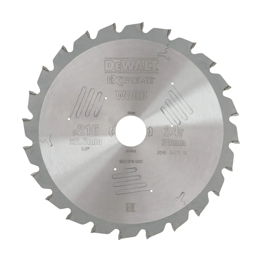 Lame de Scie DEWALT 216/30 mm : Idéale pour Découpe de Parquet et Plinthes