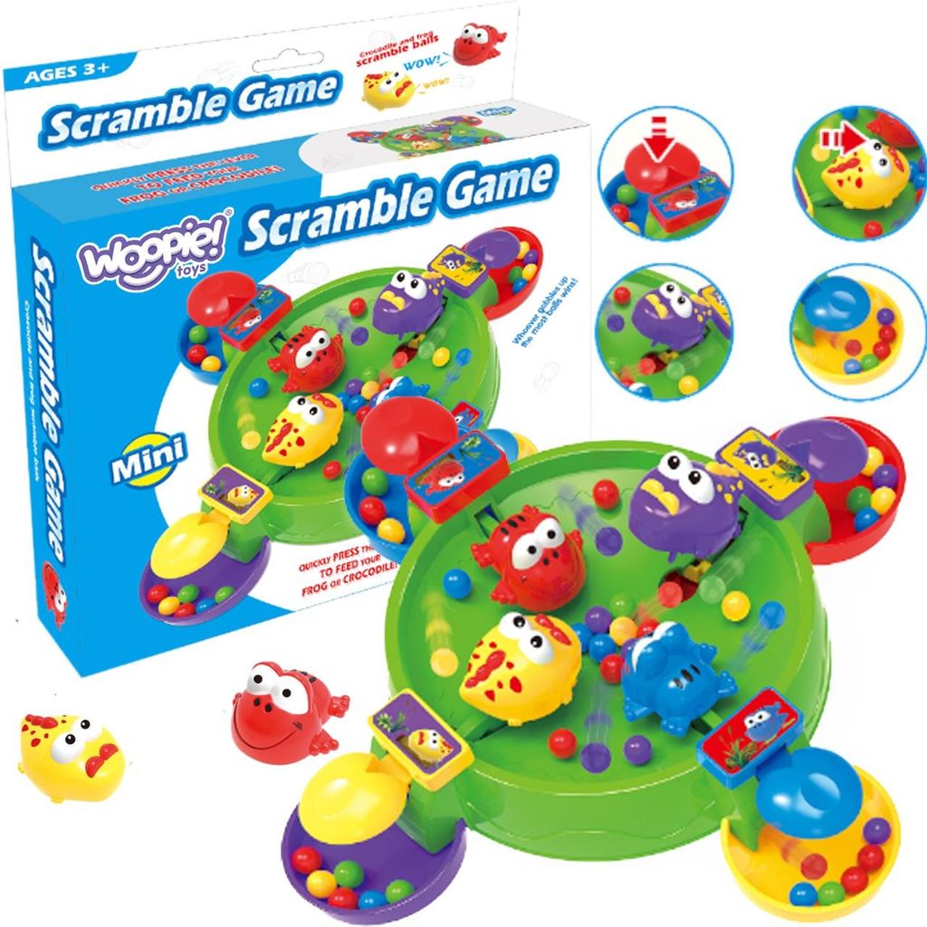 Woopie Arcade Bordspel Hungry Happy Kikker En Krokodillen Productafbeelding 