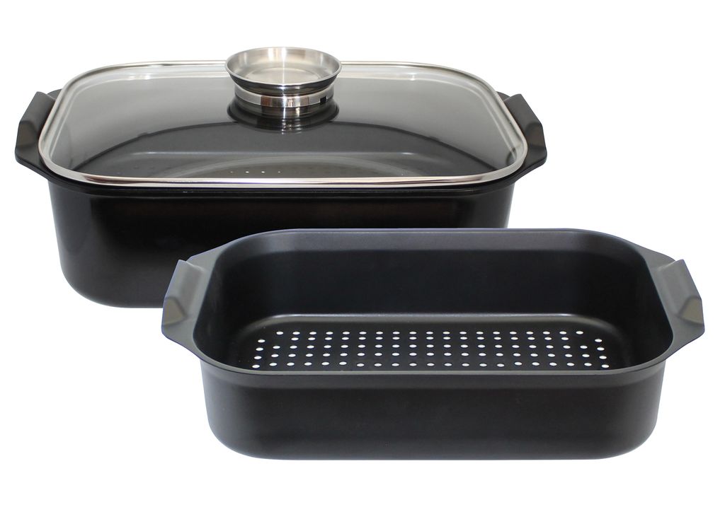 ELO  Duo Vital pekáč z liateho hliníka, hranatý, sklenený Obrázok produktu 