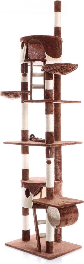 Wiltec Kratzbaum 240-260 cm beige/braun, Katzenkratzbaum Produktbild 2
