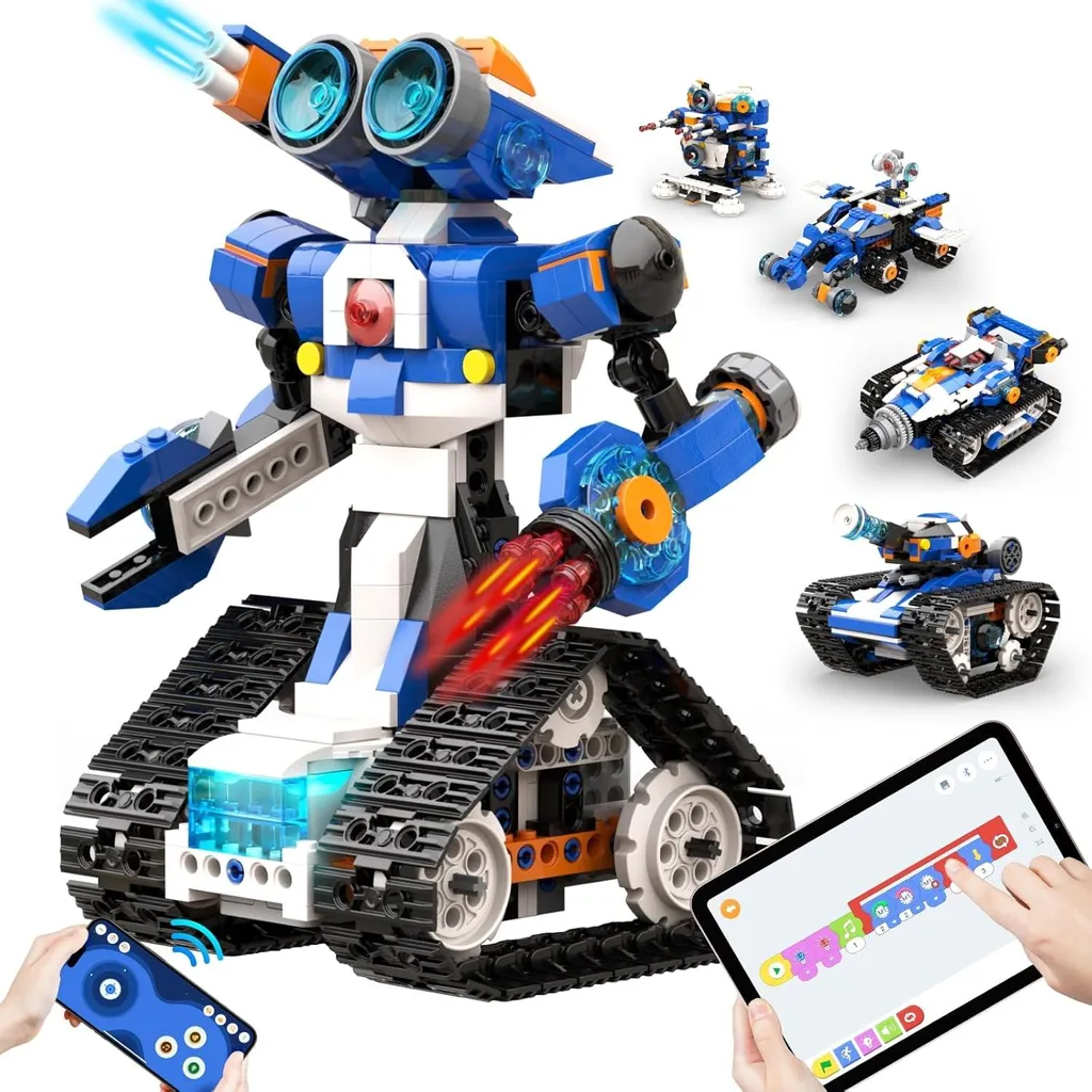 Kit de construction robotique STEM 6-en-1 avec 480 pièces à assembler - 2