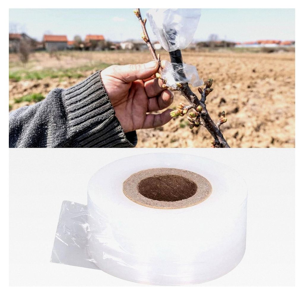 Pflanzen-Pfropfbänder, abbaubares Grafting Tape, PVC dehnbar, elastisch, 29 mm Breite, Gartenwerkzeuge