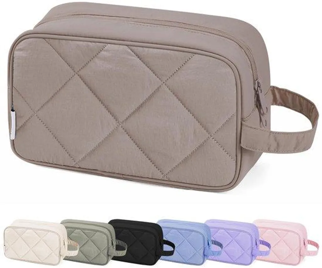 Trousse de toilette imperméable Reis marron foncé haute capacité