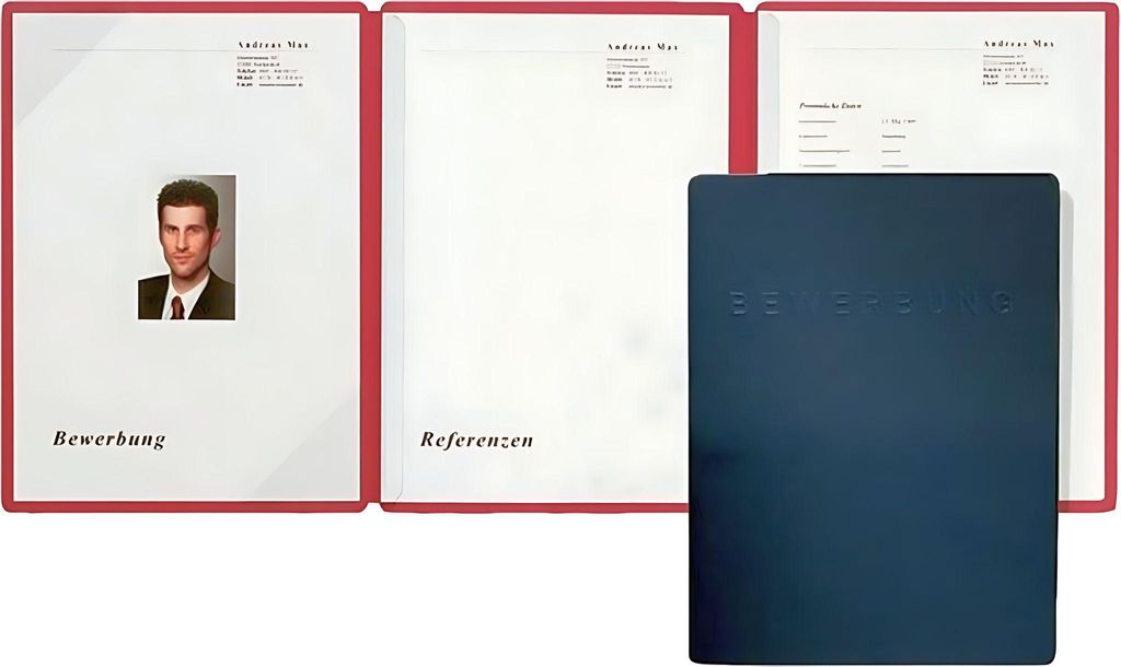 PAGNA Dossier de candidature "Square", DIN A4, bleu Image du produit 