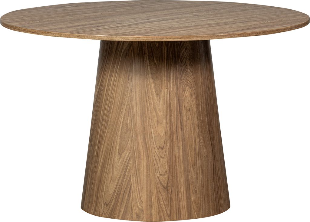 maan esstisch rund mdf walnuss ø120cm