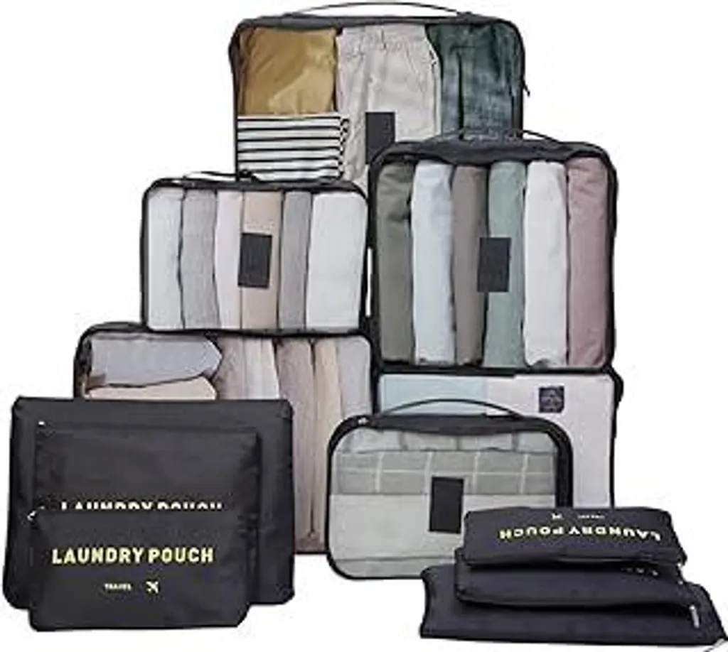 Set Organizer Valigia 12 Pezzi - Qualità Artigianale per il Tuo Viaggio