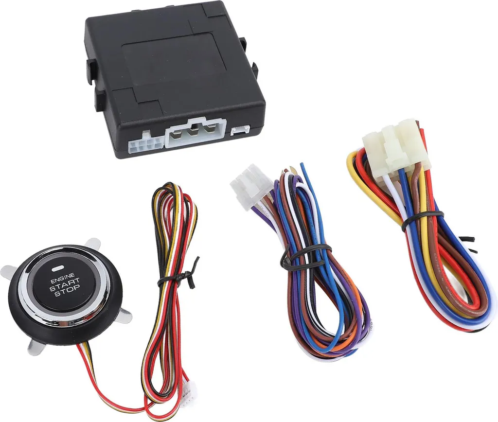 Kit alarme auto 12V intelligent : démarrage bouton et accès à distance