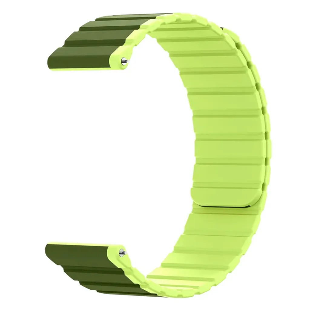Cinturino SYSTEM-S 22mm Silicone Magnetico Verde per Samsung Galaxy Watch