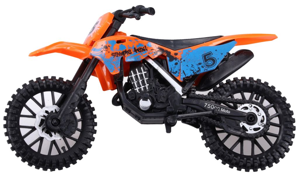 Spielzeugmotorrad Geländemotorrad 19 cm mit Freilauf für Produktbild 