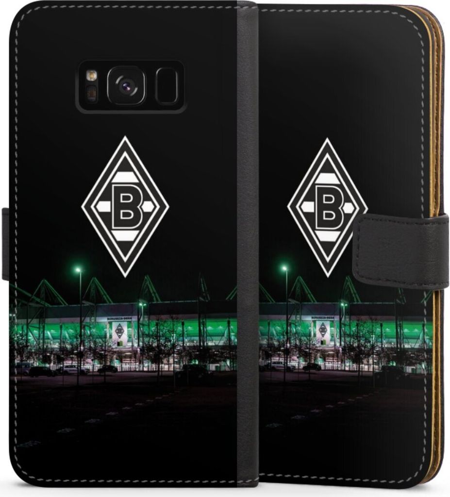 DeinDesign Klapphülle für Samsung Galaxy S8 Plus Handytasche Lederhülle Tasche Borussia Mönchengladbach Offizielles Lizenzprodukt Stadion