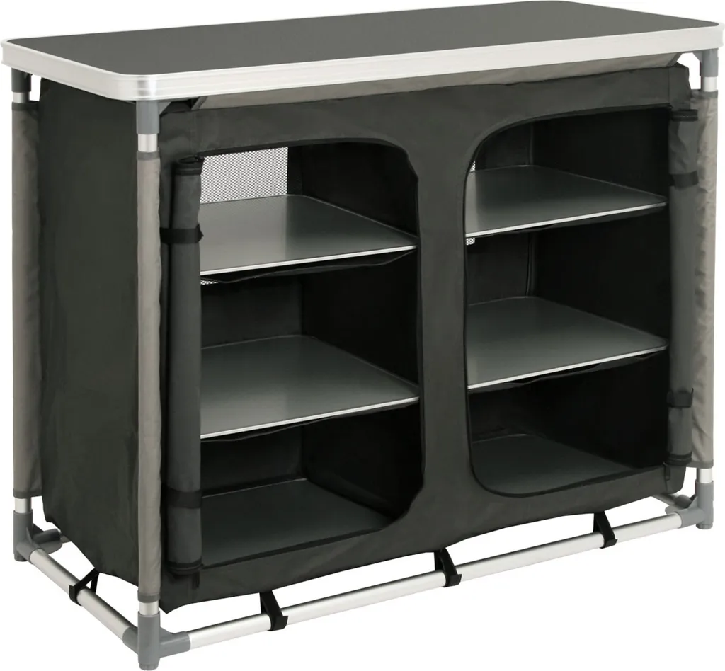 Meuble de cuisine de camping pliable et armoire de rangement alu