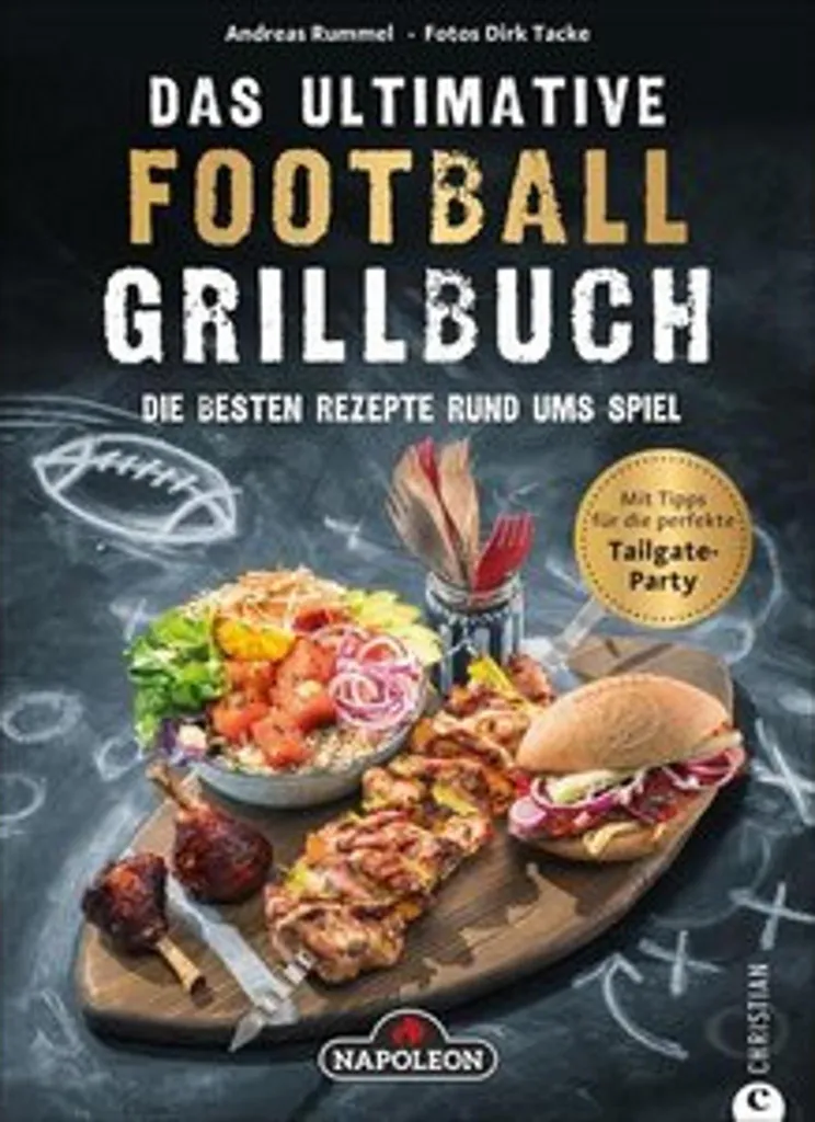 Livre de Cuisine BBQ Football par Andreas Rummel : 70 Recettes Grill