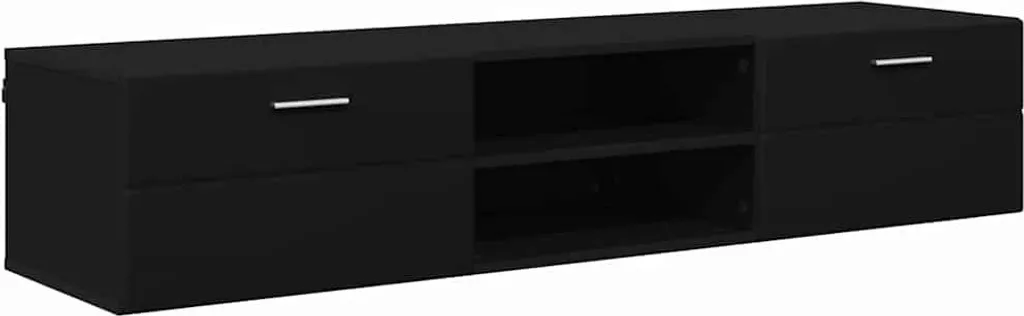 SYFAX™ Armadio Tecnico Nero 150x39x30 | Legno Multistrato Strutturale
