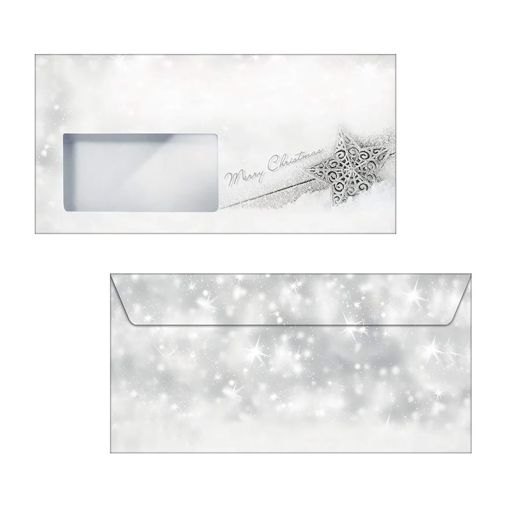 Enveloppes Sigel DU136 Brilliant Star - Design de Luxe 110x220 mm