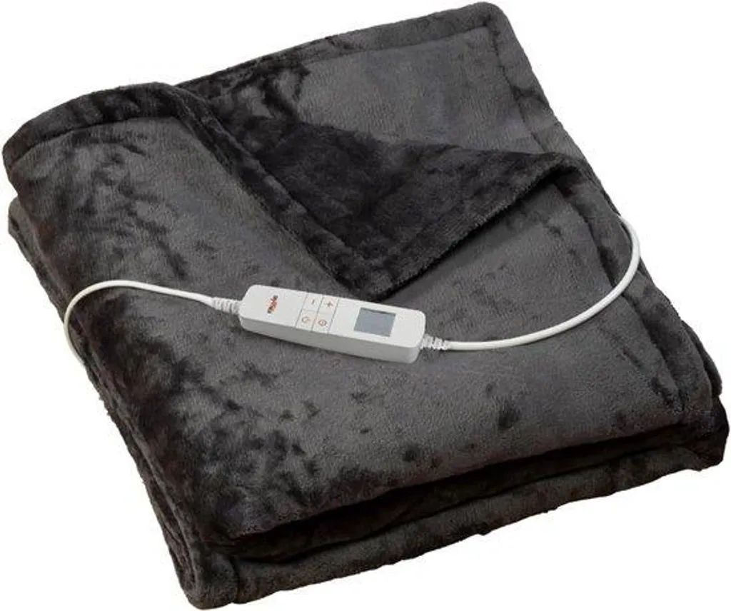 Plaid chauffant électrique XXL flanelle douce lavable 10 modes de chaleur