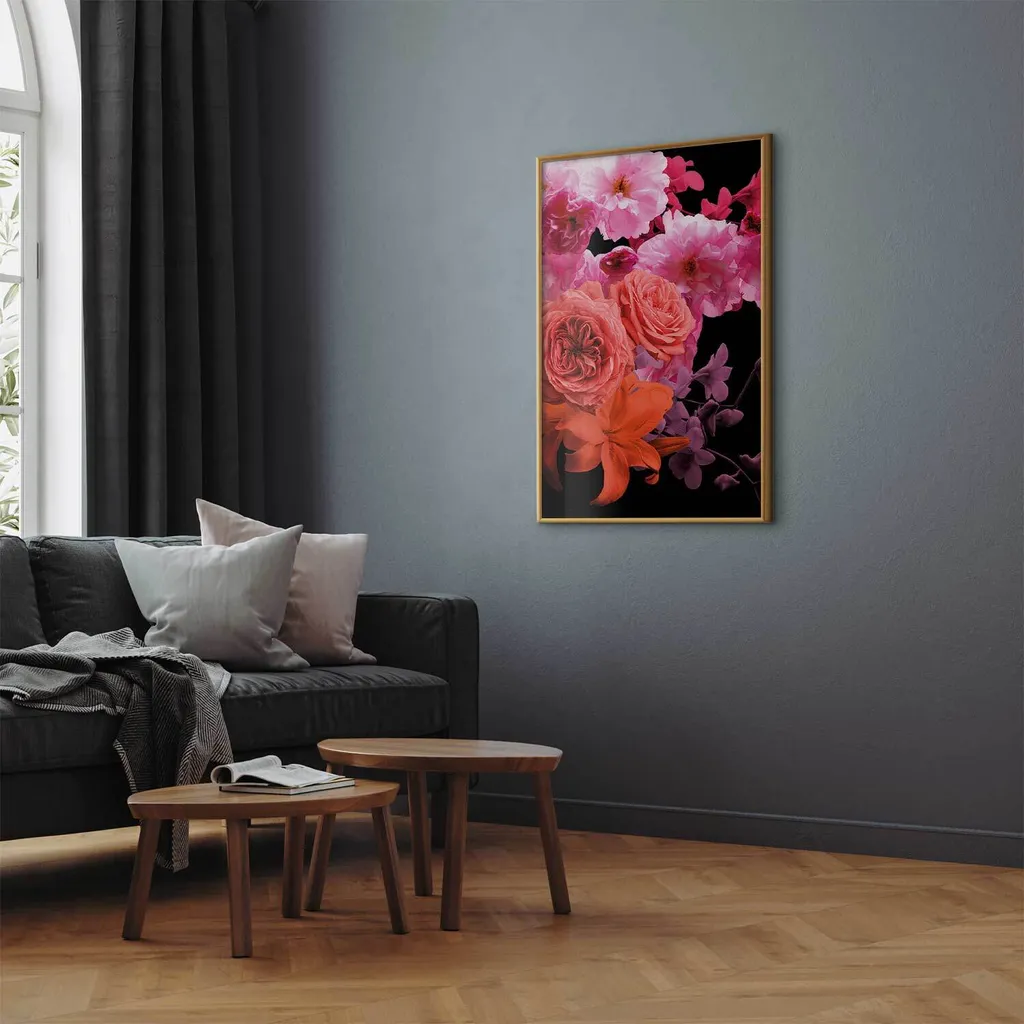 Poster Spring Breeze 60x90 cm con Cornice Dorata Senza Bordi Elegante - 2