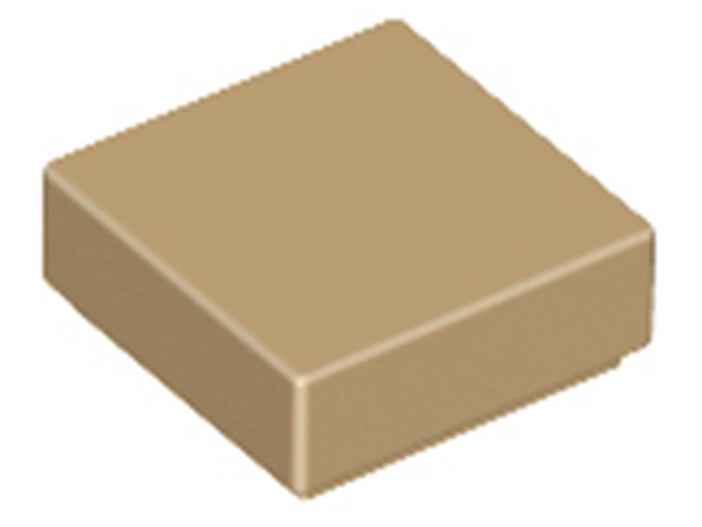 Lego 1x1 Fliesen 3070 - 100 Stück Dunkles Beige