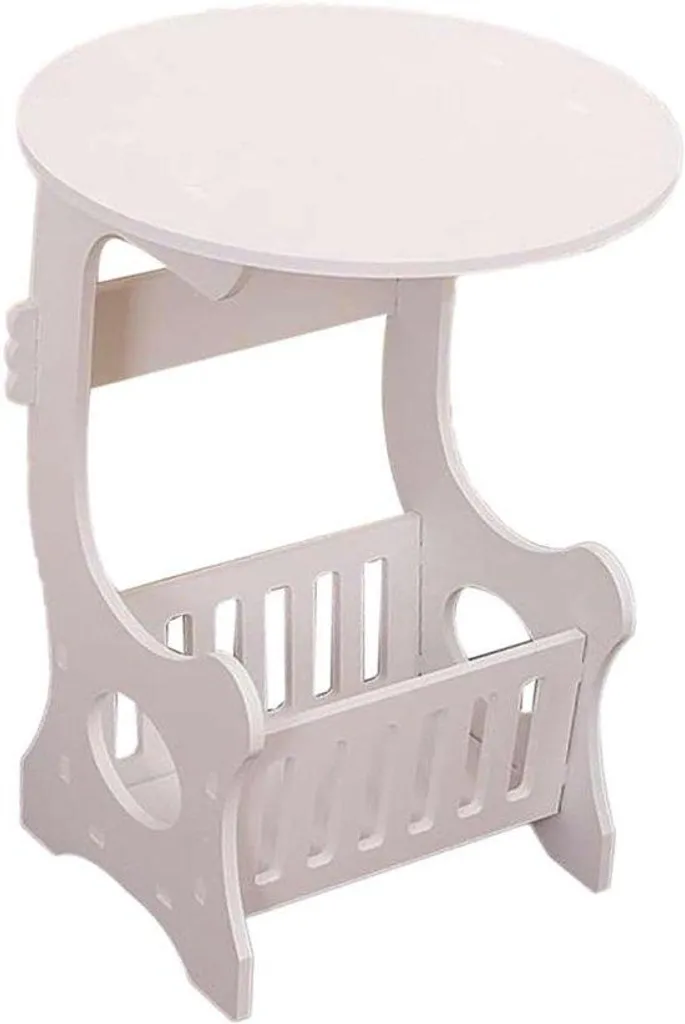 Table d'appoint ronde en bambou naturel pour salon et revues Ø40cm
