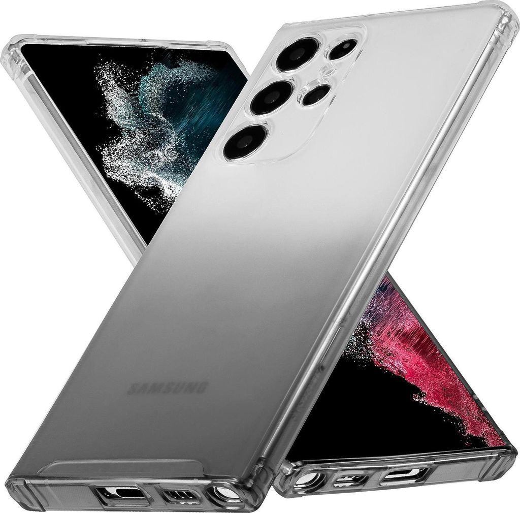 Farbverlauf Hülle für Samsung Galaxy S21 Ultra Schutzhülle Handy Case Kamera Schutz Cover