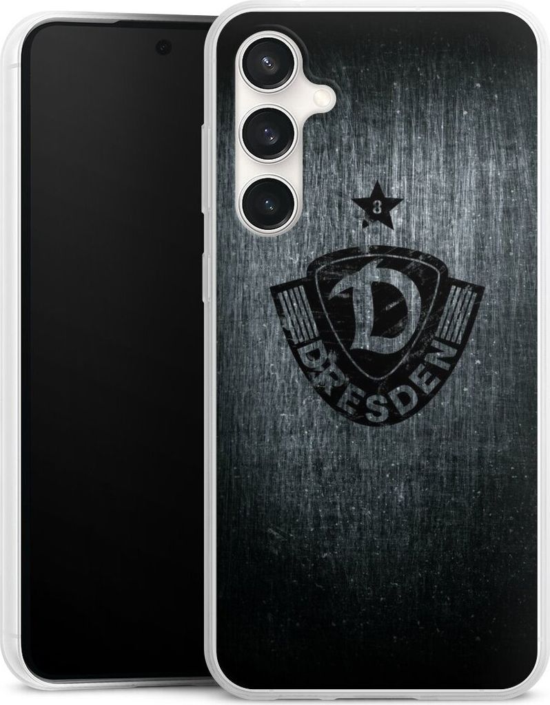 DeinDesign Slim Hülle für Samsung Galaxy S23 FE Silikon Case Ultra Dünn Handyhülle Offizielles Lizenzprodukt SG Dynamo Dresden Vintage