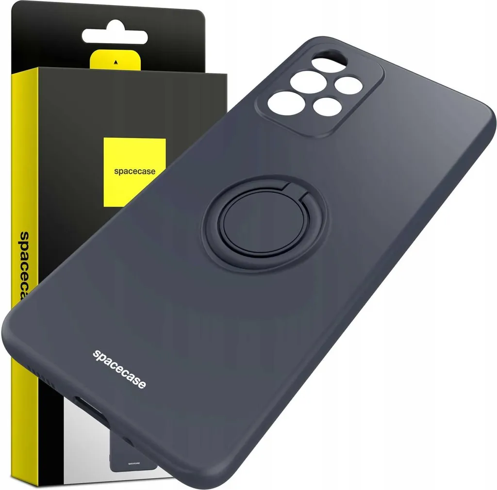 Custodia Premium Silicone SPACECASE Samsung A33 5G - Nero Opaco - 8