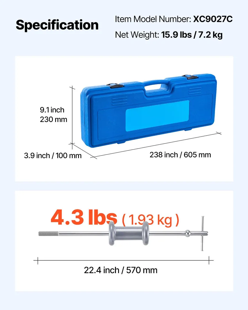 Offerta Set Estrattore Martello SucceBuy per Mozzi e Cuscinetti - 7