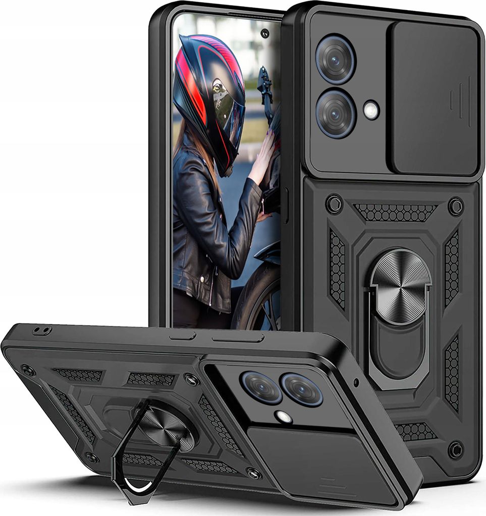 Etui Do Motorola Moto G84 5G Pancerne Slide Ring Case + Zdjęcie produktu 