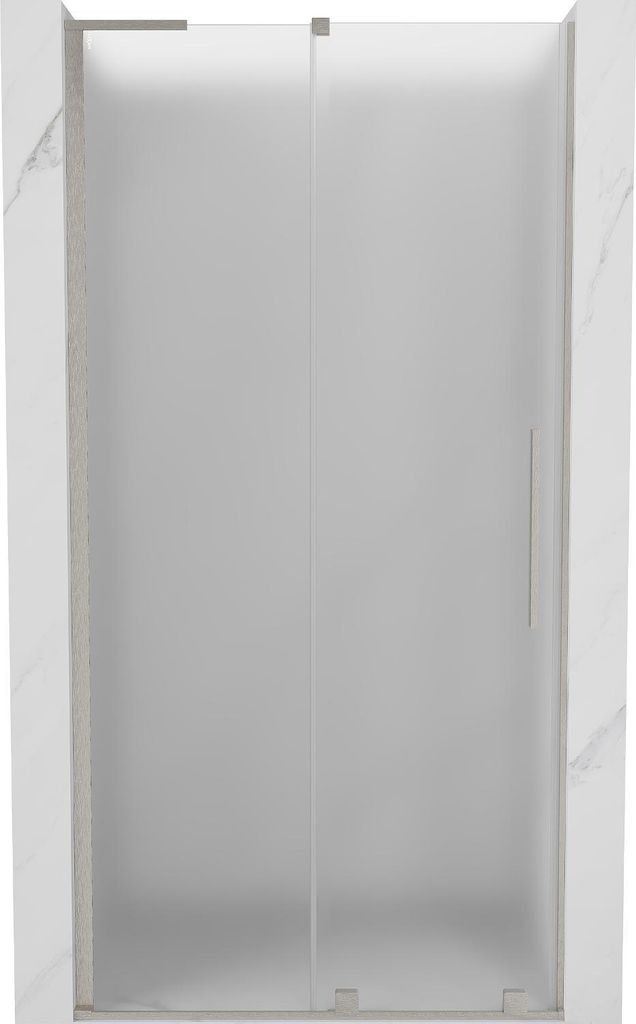 Mexen Velar L Schiebetür 120 cm, mattiert, gebürsteter Nickel - 871-120-003-31-97