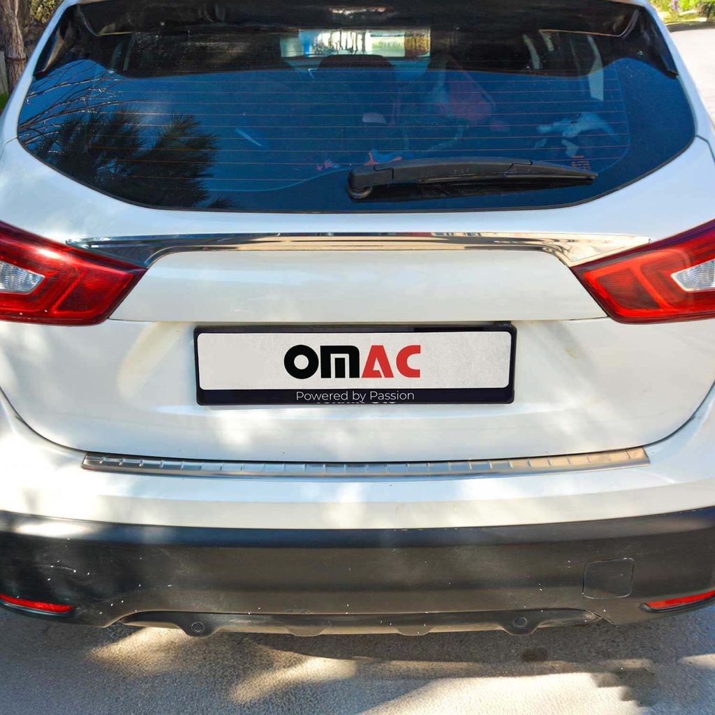 Ladekantenschutz Stoßstangenschutz für Nissan Qashqai 2017-2021 Edelstahl Silber