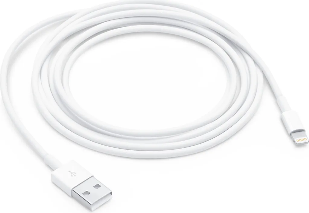 Câble Lightning vers USB Apple MD819M/A d'origine, long de 2 mètres, blanc